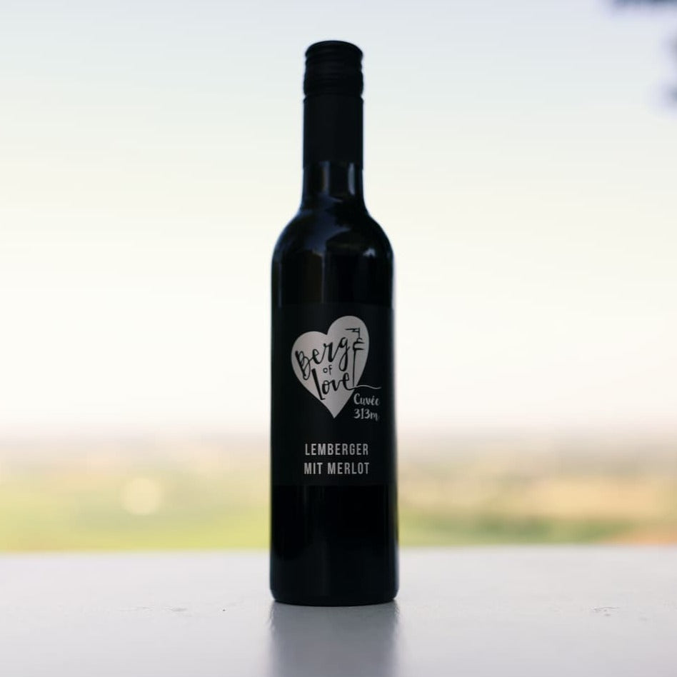 Berg Of Love Rot - Lemberger mit Merlot in der kleinen Flasche (0,35L)!